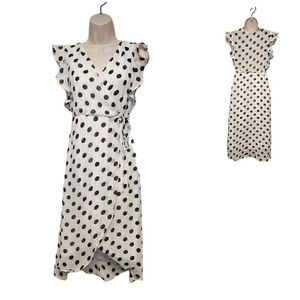 Favlux Fashion Womens Dresses Ladies Polka-Dots Dot Wrap Dress Size SM